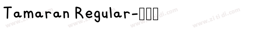 Tamaran Regular字体转换